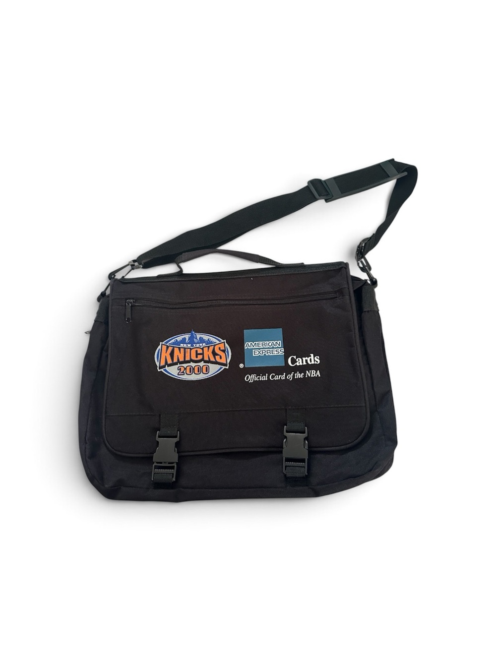 Rare Vintage New York Knicks Branded Black Messenger Bag